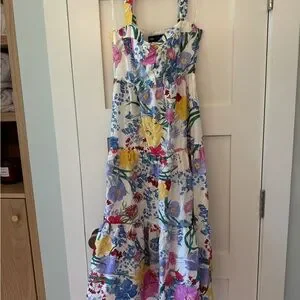 Robe Longue Zara Maxi Imprimé Floral - Neuf Avec étiquettes, Taille M